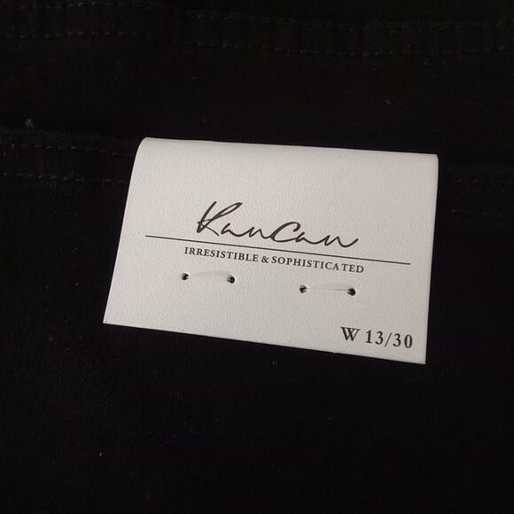 KanCan  Black Cutoff Fringe Raw Hem Shorts KC6033BK Size 13/30 - Picture 7 of 11